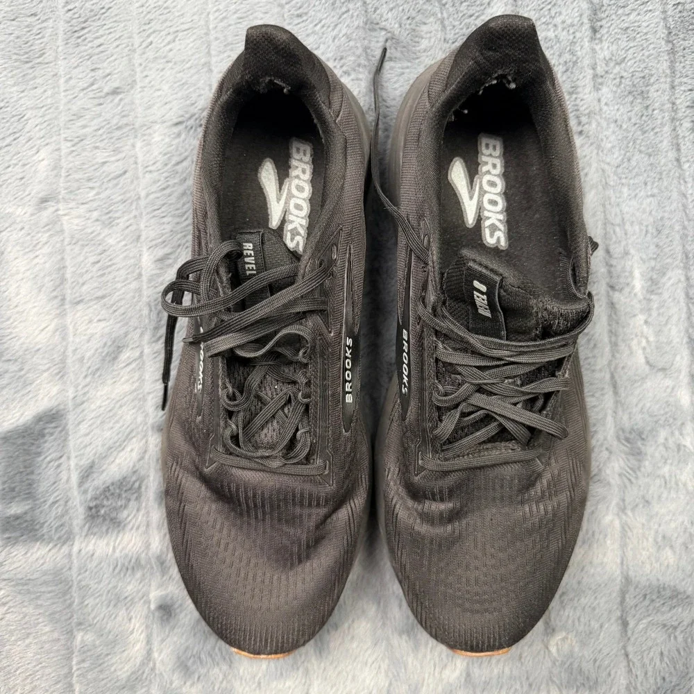 Brooks Revel 6 Mens Running Shoes Black Gum 1104681D072 Size 12